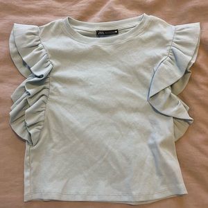 Zara blue top